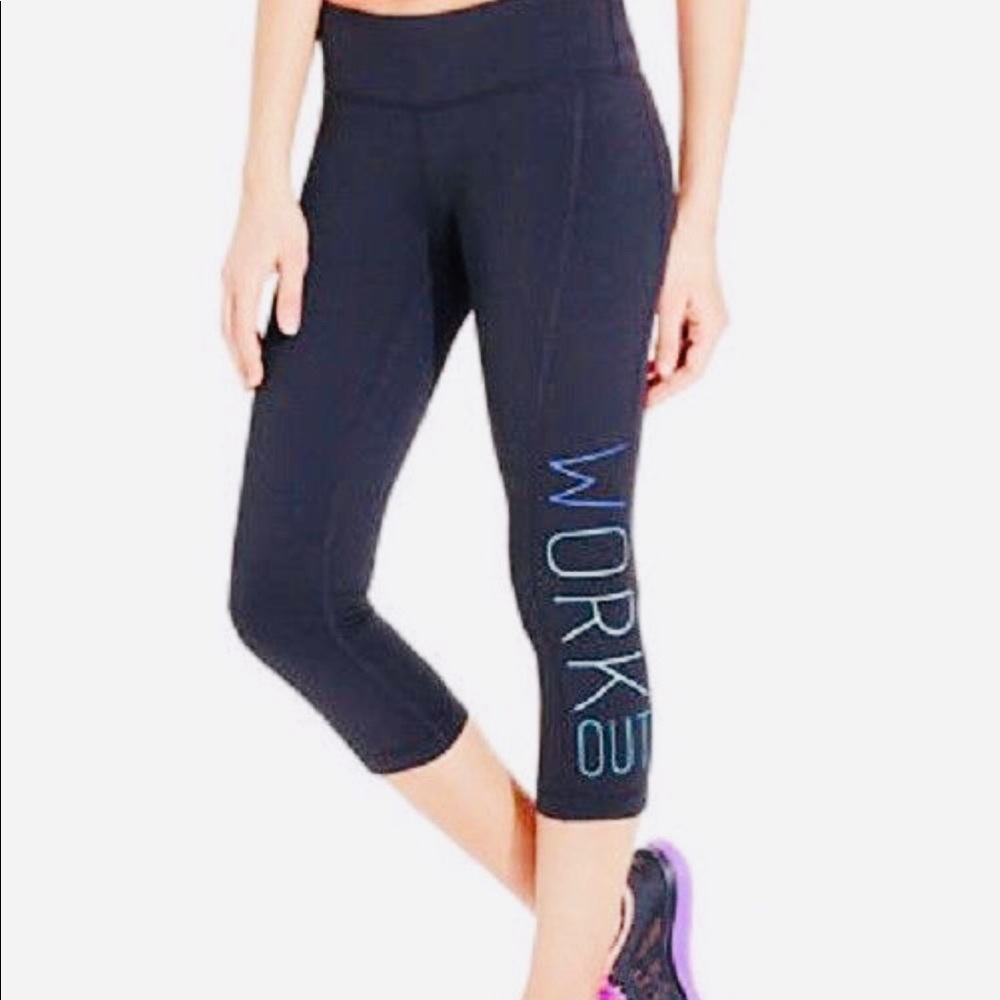 🔥EUC🔥Ideology Women's Graphic Cropped Leggings